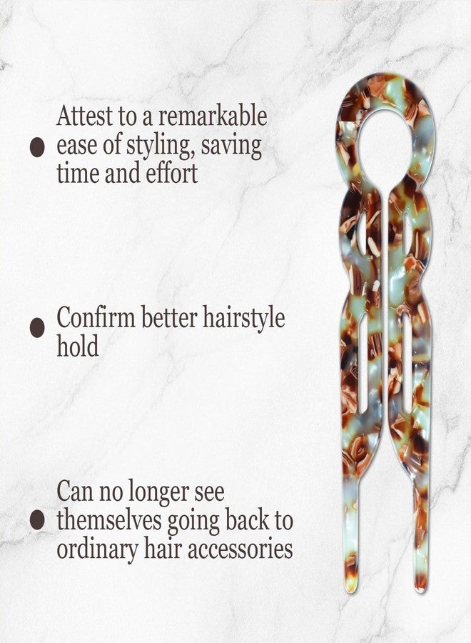 BOKKY 4 Pack Lialys Hair Pin for Women – Elegant Prestige Hair Accessories for Bun (A) - Image 4